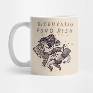 big boot pro wrestling Mug